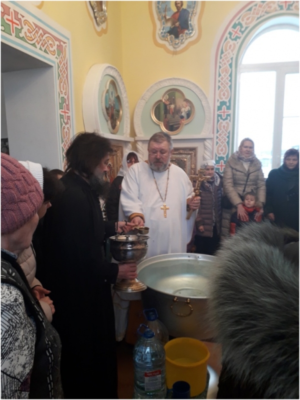 Праздник Богоявления в храме ст. Кременской Клетского благочиния