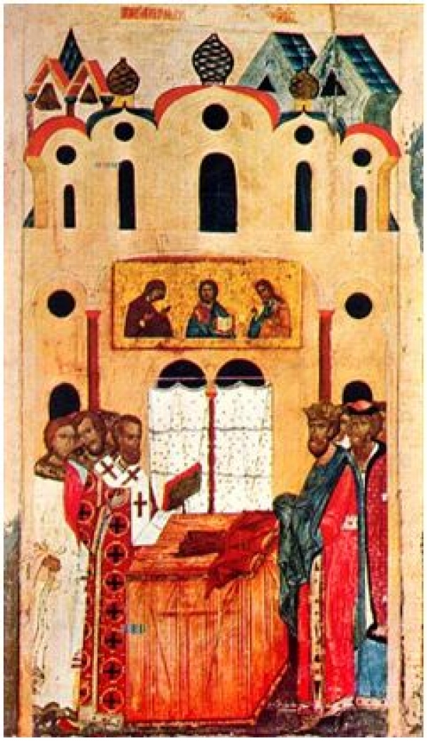 ПОЛОЖЕНИЕ ЧЕСТНОЙ РИЗЫ ГОСПОДА НАШЕГО ИИСУСА ХРИСТА В МОСКВЕ (1625)