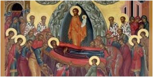 Божественная Литургия. Успение Пресвятой Владычицы нашей Богородицы и Приснодевы Марии в храме Живоначальной Троицы ст. Клетской.