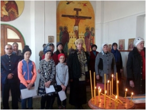Богослужение в храме Покрова Пресвятой Богородицы Клетского благочиния.